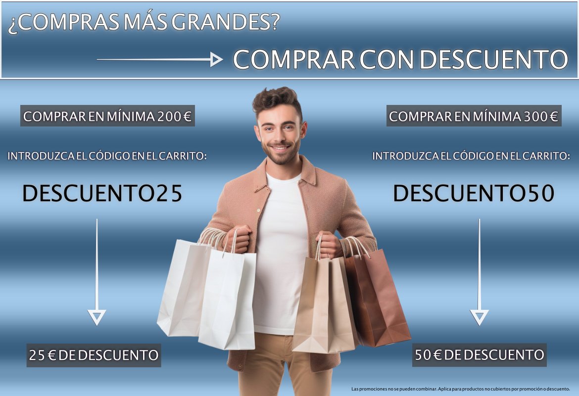 ¿Compras más grandes? Aprovecha el descuento.