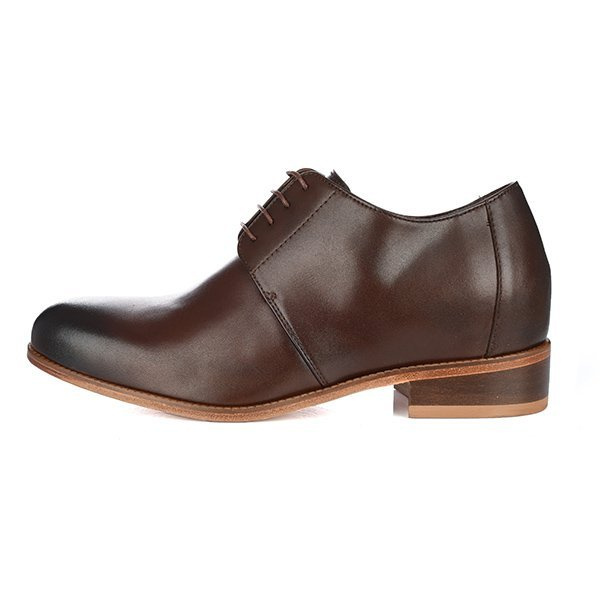 Zapatos con alzas de hombre KALABRIA con suela de cuero + 7CM