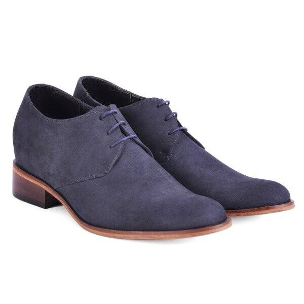 Zapato con alzas de hombre PESARO con suela de cuero + 7CM | BETELLI