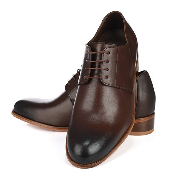 Zapatos con alzas de hombre KALABRIA con suela de cuero + 7CM