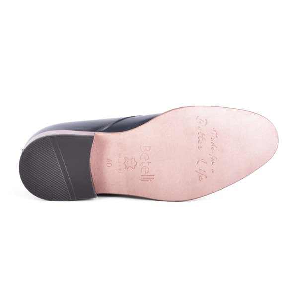 Zapatos con alzas GARDA para hombre con suela de cuero + 7CM