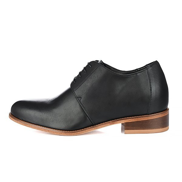 Zapatos con alzas Trento para hombre con suela de cuero + 7CM